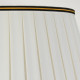 Lampada da tavolo dal design orientale in ceramica e paralume in tessuto