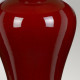Lampada da tavolo grande moderna in ceramica con paralume in tessuto