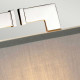 Lampada da tavolo in metallo dal design moderno con diffusore in tessuto