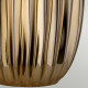 Lampada da tavolo moderna alta con struttura in ceramica e paralume in tessuto