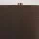 Lampada da tavolo moderna con base in ceramica e paralume in tessuto