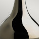 Lampada da tavolo moderna con base in ceramica e paralume in tessuto