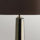 Lampada da tavolo moderna con base in ceramica e paralume in tessuto