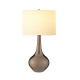 Lampada da tavolo moderna con base in ceramica e paralume in tessuto