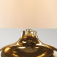 Lampada da tavolo moderna con base in ceramica e paralume in tessuto