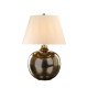 Lampada da tavolo moderna con base in ceramica e paralume in tessuto