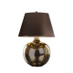 Lampada da tavolo moderna con base in ceramica e paralume in tessuto
