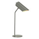 Lampada da tavolo moderna con struttura e paralume orientabile in acciaio