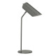 Lampada da tavolo moderna con struttura e paralume orientabile in acciaio