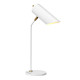 Lampada da tavolo moderna con struttura e paralume orientabile in acciaio
