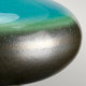 Lampada da tavolo moderna con struttura in ceramica con paralume in tessuto