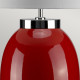 Lampada da tavolo moderna grande in ceramica con paralume in tessuto