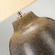 Lampada da tavolo moderna in ceramica con paralume in tessuto