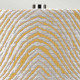 Lampada da tavolo moderna in ceramica e base in acciaio con paralume in tessuto