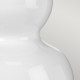 Lampada da tavolo moderna in ceramica e base in ottone con paralume in tessuto
