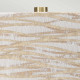 Lampada da tavolo moderna in ceramica e base in ottone con paralume in tessuto