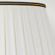 Lampada da tavolo orientale struttura in ceramica e paralume in tessuto