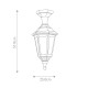 Lampada da terra bassa da giardino in resina e diffusore in acrilico