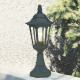 Lampioncino da giardino struttura in alluminio e diffusore in vetro