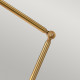 Lampada da terra dal design industrial con struttura e diffusore in acciaio