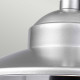 Lampada per esterni a sospensione in acciaio e diffusore in vetro
