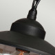 Lampada per esterni a sospensione in acciaio e diffusore in vetro