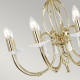 Lampadario classico regolabile in altezza grande con otto braccia in acciaio
