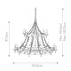 Lampadario gigante in acciaio dal design rustico con 18 lampadine