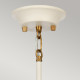 Lampadario moderno medio con struttura in metallo e 5 diffusori in vetro