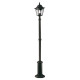 Lampione da giardino con struttura in alluminio e singolo diffusore in vetro
