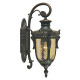 Lanterna da parete media a 1 luce in bronzo antico illuminazione per giardino