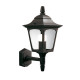 Lanterna da parete mini in alluminio dal design rustico diffusore in vetro