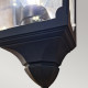 Lanterna da parete per esterni con struttura in alluminio e diffusore in vetro
