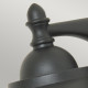 Lanterna da parete per esterni con struttura in alluminio e diffusore in vetro