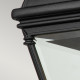 Lanterna grande in alluminio con diffusore in vetro design rustico da esterno