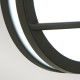 Lanterna da soffitto a 1 luce da esterno struttura in alluminio e policarbonato