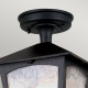 Lanterna da soffitto per portico struttura in alluminio e diffusore in vetro