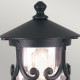 Lampioncino da giardino in alluminio diffusore in vetro design rustico