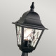 Lampioncino da giardino struttura in alluminio e diffusore in vetro