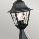 Lampioncino da giardino struttura in alluminio e diffusore in vetro