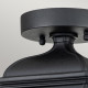 Lanterna in alluminio con diffusore in vetro per portico di design rustico