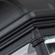 Lanterna in alluminio con diffusore in vetro per portico di design rustico