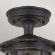 Lanterna per portico dal design rustico con diffusore a 1 luce in vetro