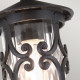 Lanterna per portico dal design rustico con diffusore a 1 luce in vetro