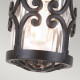 Lanterna per portico dal design rustico con diffusore a 1 luce in vetro