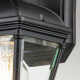 Lanterna piccola in alluminio con diffusore in vetro design rustico da esterno