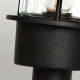 Paletto luce da giardino in acciaio con diffusore in vetro design moderno 