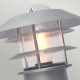 Paletto luce da giardino in acciaio con diffusore in vetro design moderno 
