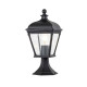 Lampioncino da giardino basso con struttura in alluminio e diffusore in vetro