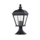 Lampioncino da giardino basso con struttura in alluminio e diffusore in vetro